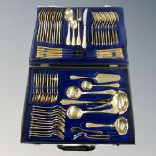 A Rostfrei canteen of gold plated cutlery