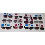 A collection of new F&F Fashion lady's and gent's sunglasses with tags