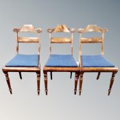 A set of six 19th century mahogany dining chairs