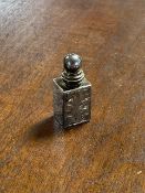 A miniature silver opium flask