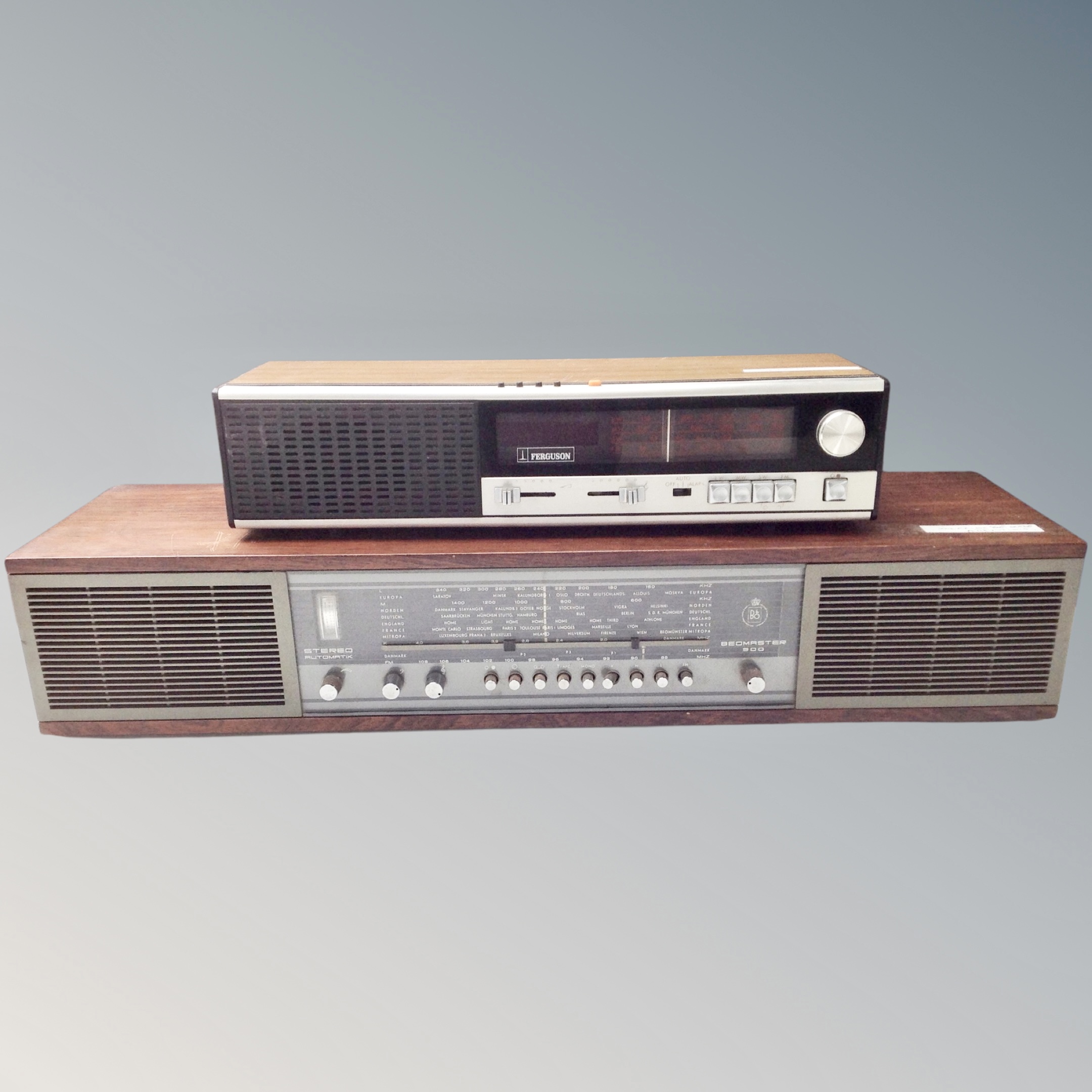 A 20th century Bang & Olfusen Beomaster 900 stereo receiver (needs attention) and a Ferguson