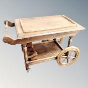 An oak drinks wagon