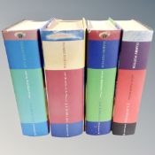 Four J K Rowling Harry Potter first edition hard backed volumes - The Deathly Hallows,