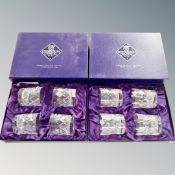 A set of eight Edinburgh Crystal whiskey tumblers,