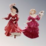 Two Royal Doulton figures of the Year Patricia 1993 HN 3365 and Jennifer 1994 HN 3347