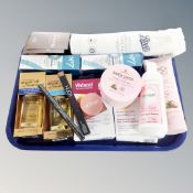 A tray assorted beauty products, no.