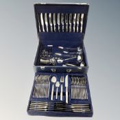 A Suissine canteen of cutlery in leather case