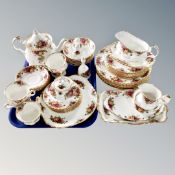 Approximately 50 pieces of Royal Albert Old Country roses tea,
