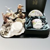 A tray of Royal Botanic Kew tea cup and saucer in presentation box,