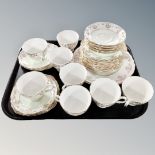 Thirty five pieces of Royal Vale bone tea china
