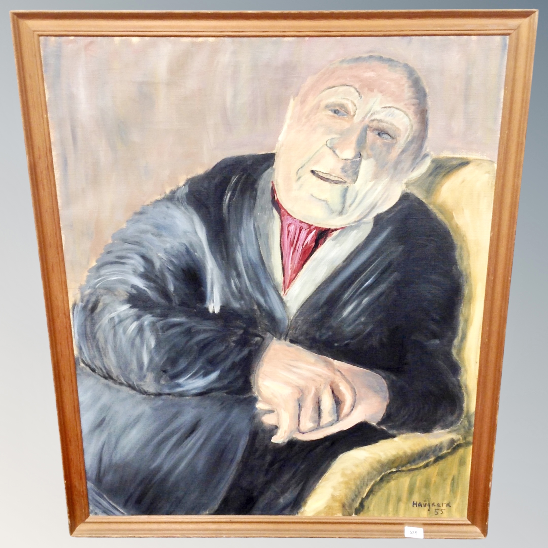 Continental School : Portrait of a Gentleman, oil on canvas, indistinctly signed,