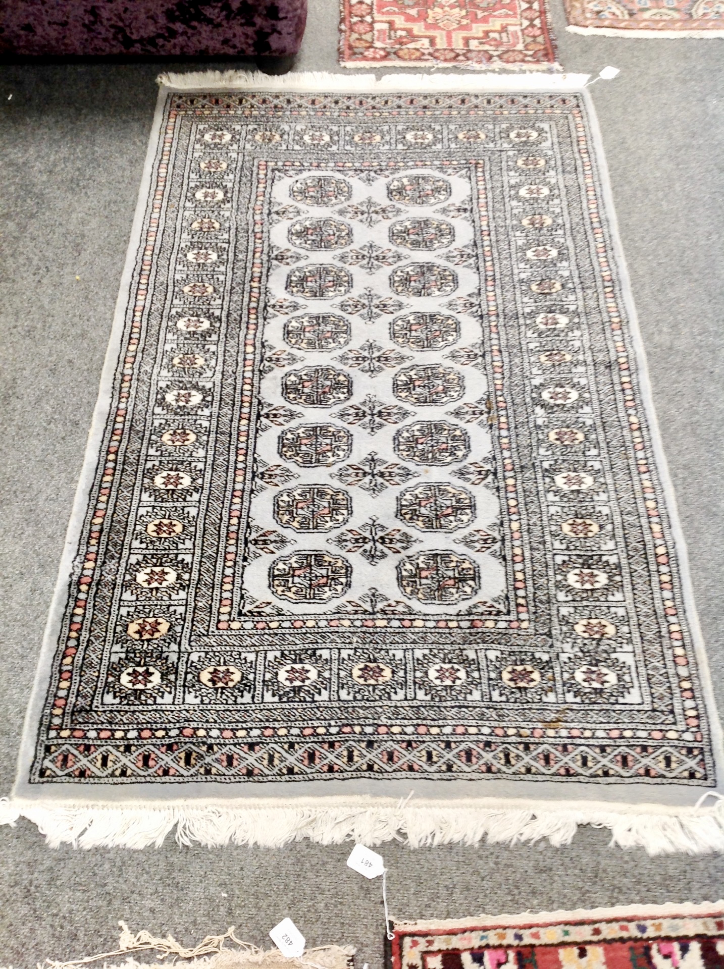 A Lahore Bokhara rug 155 cm x 96 cm