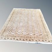 A fringed wool Tekke carpet,