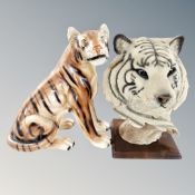 A ceramic fireside ornament - Tiger,