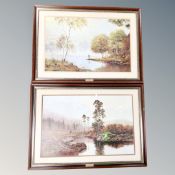 Two J Coulson prints - Silent Majesty and That magic moment , framed.