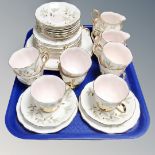 Thirty-six pieces of Royal Albert Braemar tea china