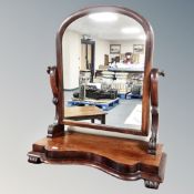 A Victorian mahogany swing dressing table mirror