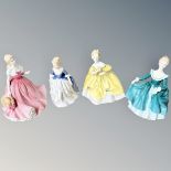 Four Royal Doulton porcelain ladies to include The Last Waltz, Alison, Janine and Rosie.