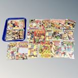 A tray of approximately 41 20th century and later Marvel comics, Marvel Tales 10c cover,