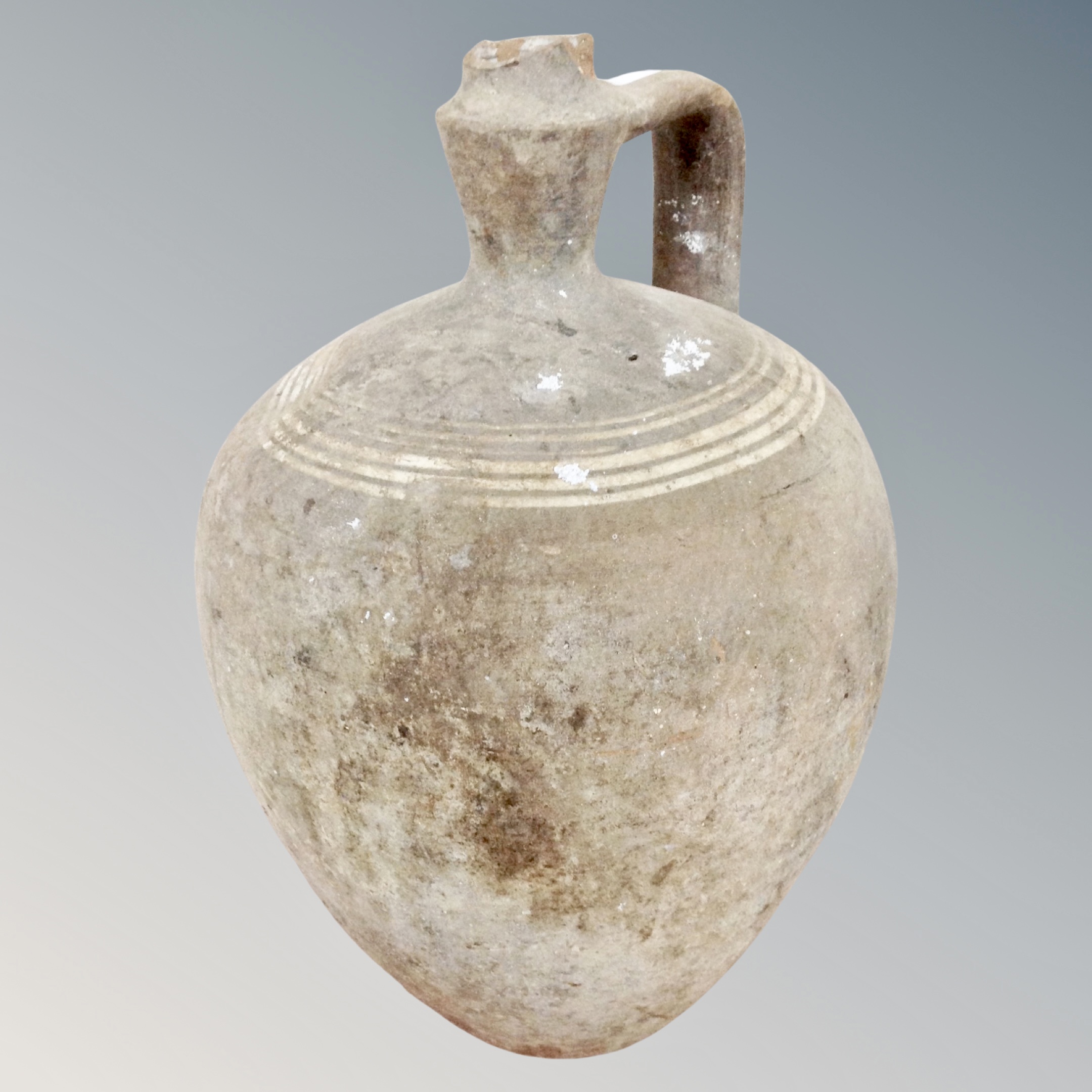 An antique pottery jug,