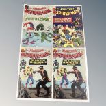 Four issues The Amazing Spider-Man, 12c covers, issues 26 (x2), 27,