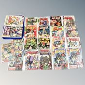A tray of 24 Marvel comics - Sub Mariner issues 6, 7, Captain America,