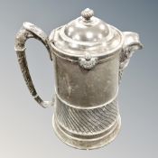 A Victorian plated jug