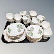 A tray of Windsor bone tea china