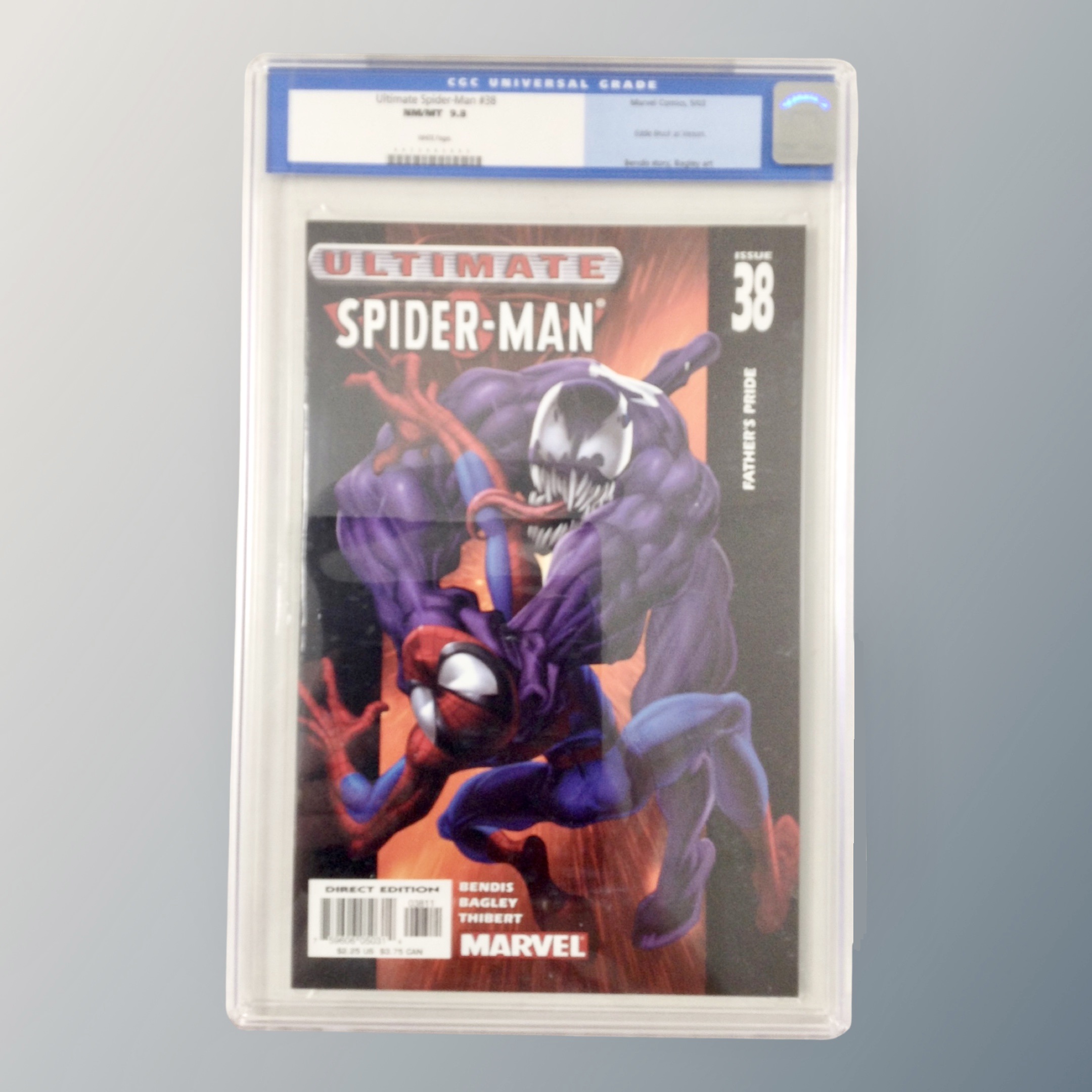 Marvel Comics - Ultimate Spider-Man issue 38 CGC Universal Grade 9.8, slabbed.