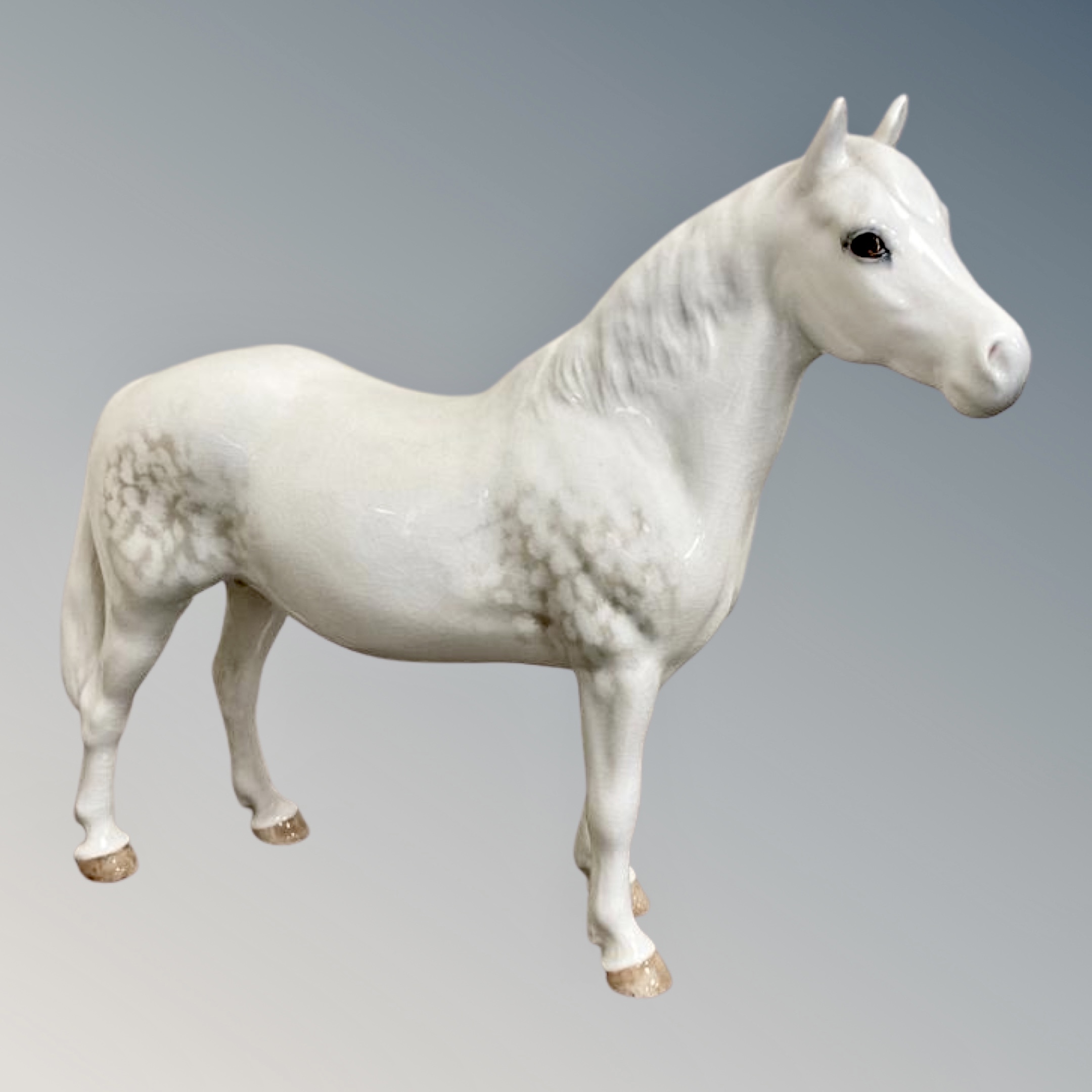 A Beswick figure - Connemara Pony 'Terese of Leam', grey gloss, issued 1961, height 17.8cm.