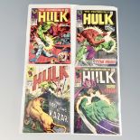 Marvel Comics - The Incredible Hulk, 12c covers, issues 106, 107, 108, 109.