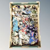 A tray of costume jewellery