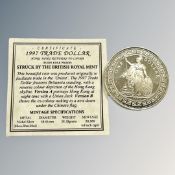 A 1997 trade dollar