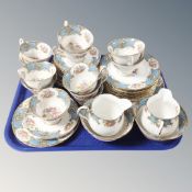 A forty-one piece Shelley Duchess tea set