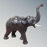A large Liberty-style leather elephant,