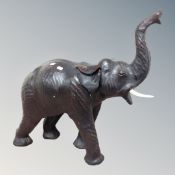 A large Liberty-style leather elephant,