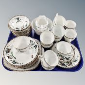 Thirty-nine pieces of Doric hand painted tea china