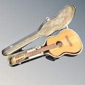 A Hofner Flemenco 7366 acoustic guitar in carry case