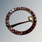 A Georgian gold and silver brooch,
