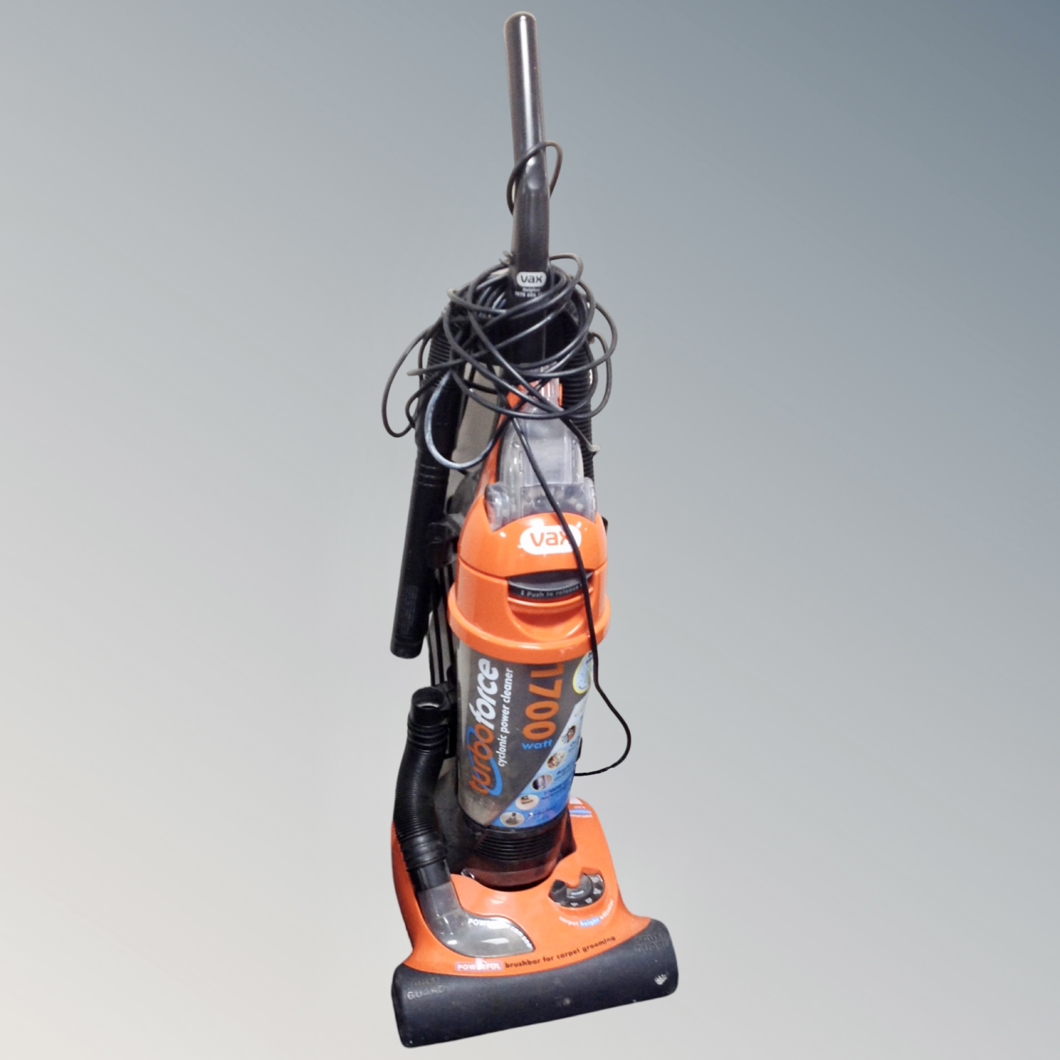 A Vax Turbo force upright vacuum