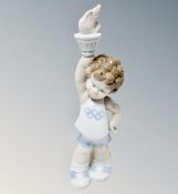 A Lladro figure - Olympic Puppet Boy 4968