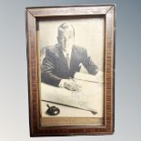 A monochrome signed photograph of Noël Coward, dated 1943.