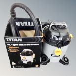 A Titan 16l 1300w wet and dry vacuum
