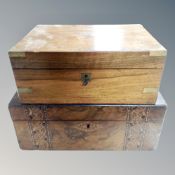 Two Victorian writing boxes