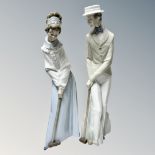 Two Nao figures of Croquet players