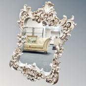 A Rococo style wall mirror