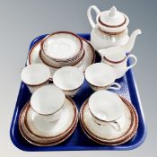 A tray of twenty piece Royal Grafton bone china tea service