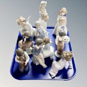 A tray of ten assorted Spanish figures,