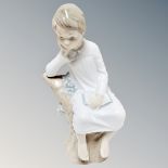 A Lladro figure - 'Thinker' 4876