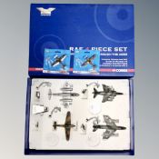 A Corgi Aviation Archive limited edition RAF four piece set in original box together with two